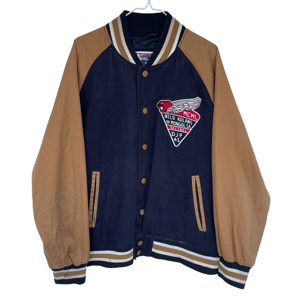 Decibel Patch Baseball Bomber Jacket 2XL Men's MCML Wild‎ Kulans Mongolia